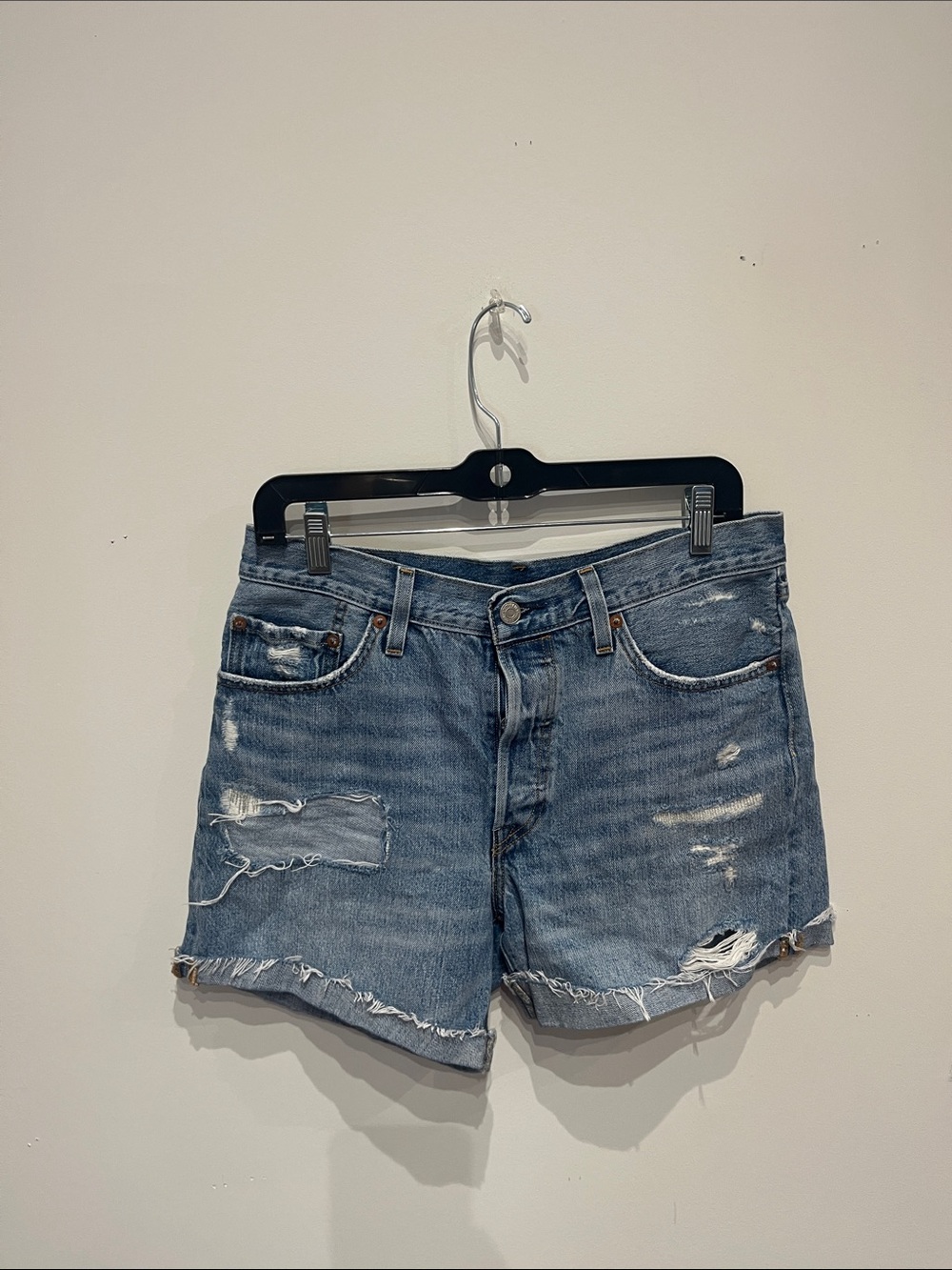 Levi’s Vintage Distressed Blue Denim Women’s Shorts